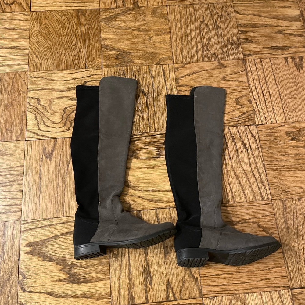 Suede over the knee boots
